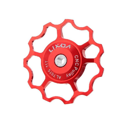 

Lixada MTB Mountain Bike Road Bicycle Rear Derailleur 7075 Aluminum Alloy CNC 11T Guide Roller Idler Pulley Jockey Wheel Part Acce