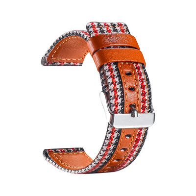 

〖Follure〗Luxury Canvas Leather Watch Band Wrist Strap For Apple Watch Series 4 40MM