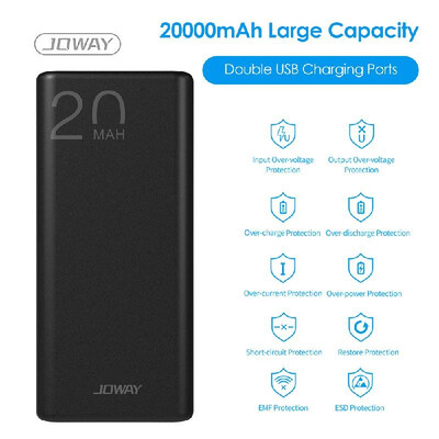 

JOWAY Power-Bank with Dual USB Charging Ports 10000mAh20000mAh Large Capacity Portable Charging Mobile Phone Charger External Bat