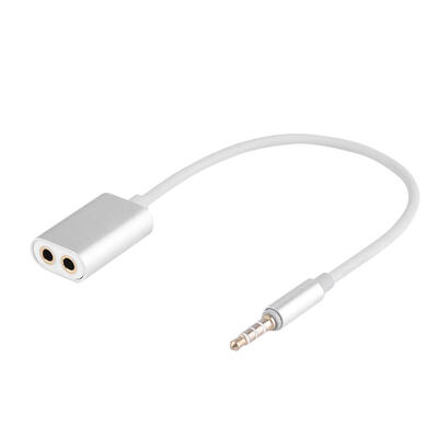

35mm TRRS Male to Dual 35mm Female Stereo Audio Earphone Splitter Adapter