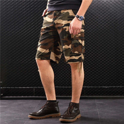 

SQSI summer new brand thin section loose camouflage five-pants 4875