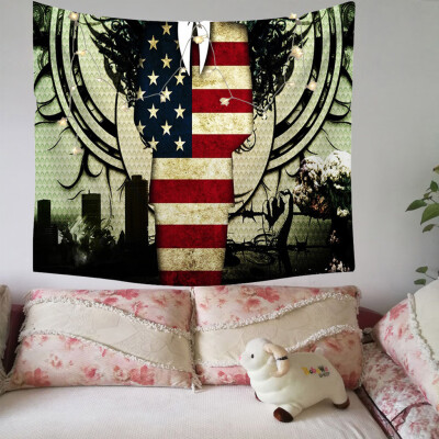 

Gobestart Independence Day Print Family Tapestry Light String Combination Wall Decor15x2m