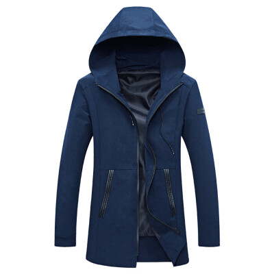 

Casual Hooded Long Sleeve Zipper Pocket Men Jacket