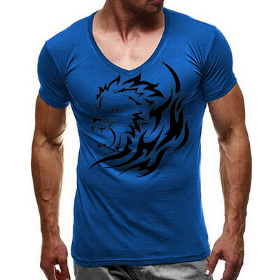 

Toponeto Summer Mens Fashion Casual Letter Solid Color Print Short Sleeve T-Shirt Blouse