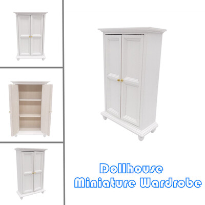 

YIWULADollhouse Furniture Mini Bedroom Wardrobe Miniature Living Room Pretend Play Toy