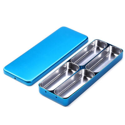 

Aluminum 4-grid Dental Disinfection Endo Box Multifunctional Oral Care Tool