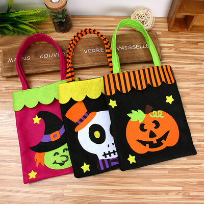 

〖Follure〗Halloween Cute Witches Candy Bag Packaging Children Party Storage Bag Gift A