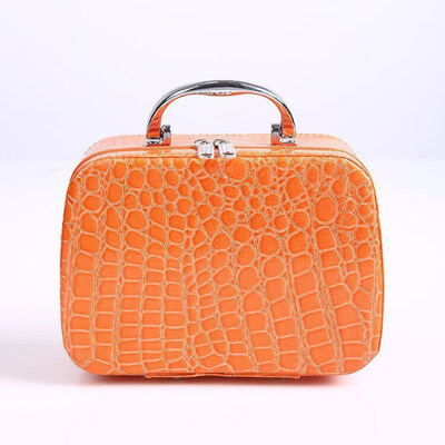 

Portable Women Stone Pattern Zipper Storage Cosmetics Bag Large Capacity Handbag