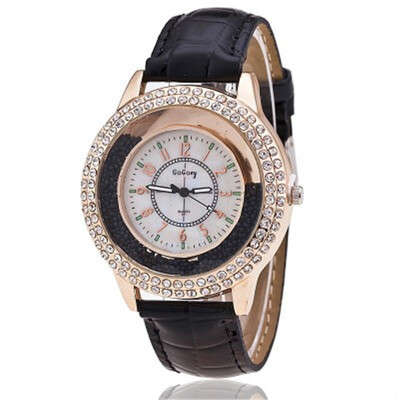 

Japan&South Korea prism ball rhinestone watch belt fashion trend ultra-thin watch