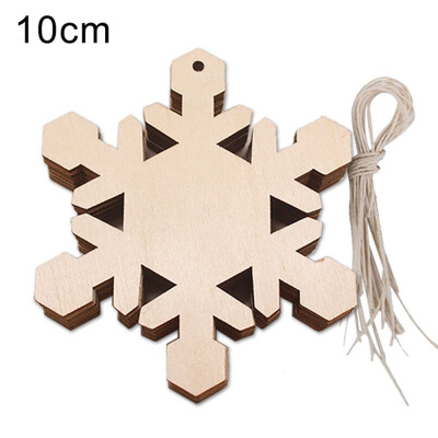 

〖Follure〗10pcs Wooden Pendant Christmas Decorations Childrens Home Decoration Gifts