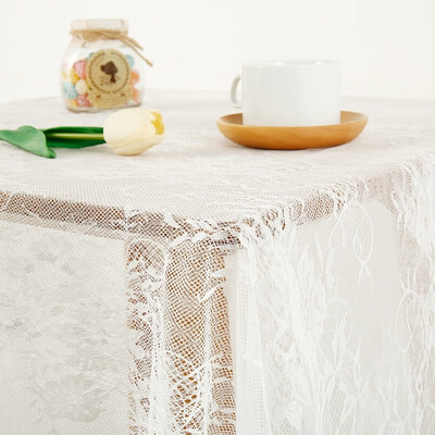 

150300cm Vintage Lace Tablecloth Wedding Party Hotel Home Decor White