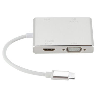 

Multilport 4K Type-C HUB to HDMIVGADVIUSB30 Laptop Converter Adapter