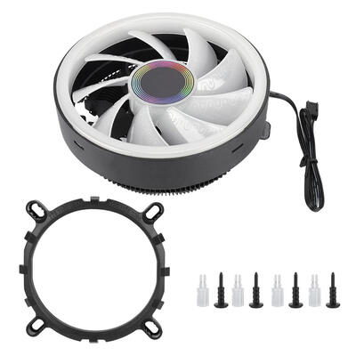 

Greensen CPU Cooler Radiator Colorful RGB Lights 1700RPM Cooling Fan for Intel AMD Desktop CPU Cooling Cooling Fan