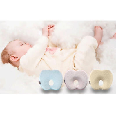 

Soft Baby Cot Pillow Prevent Flat Head Memory Foam Cushion Sleeping Support Safe