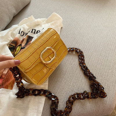 

Tailored Woman Fashion Acrylic Chain Pouch High-End Versatile Shoulder Crossbody Bag