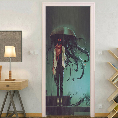 

〖Follure〗Halloween Skull Zombie Ghost Door Stickers Home Decoration 385 x 200cm x 2pc