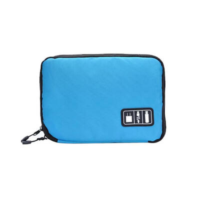 

Waterproof Nylon Cable Holder Bag Electronic Accessories USB Drive Storage Case For Outdoor Travel Camping Hiking