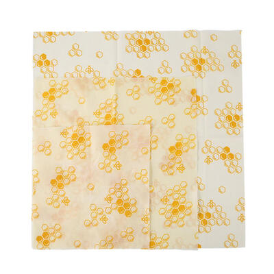 

3pcs Reusable Food Beeswax Fresh Cloth Wrap Organic Storage Wraps Baby Care