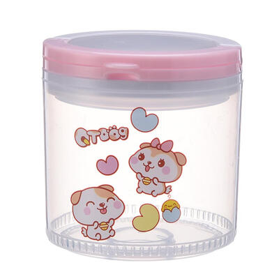 

Cartoon Food Storage Box Clear Container Sealed Snacks Dried Fruit with Lid