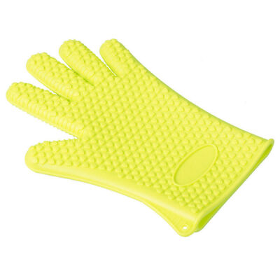 

Kitchen Silicone Heat Resistant Gloves Oven Grill Pot Holder BBQ Cooking Mitt