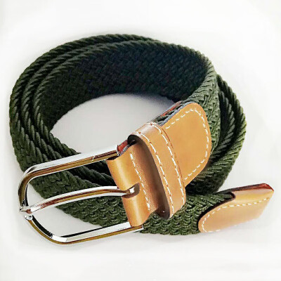 

2019 Unisex belt fashion elastic knitted canvas belt decoration belt female Alloy pin buckle canvas women&man strap