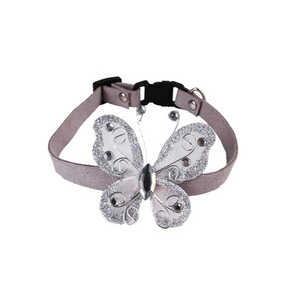 

Adjustable Pet Necklace Puppy Kitty Butterfly Seat-belt Buckle Collar Daily WalkingPartyHolidayWeddingBirthday Accessories