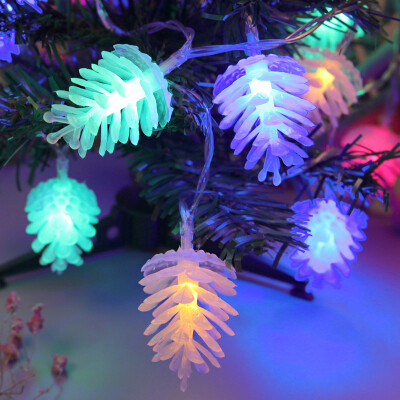 

Tailored Christmas Decoration LED String Fir Cone Shape Christmas Lights