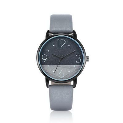 

Fashion Leather Men Watches Simple Casual Male Quartz Wristwatches With Four Figures