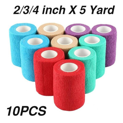 

10pcsset Waterproof Self-Adhering Bandage Adhesive Self-Adhesive Cohesive Wrap Bandage