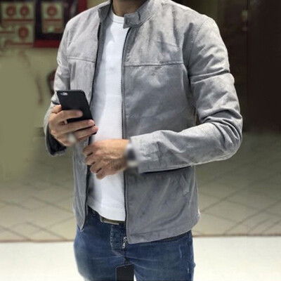 

Mens Casual Breathable Plus Size Jacket Men Quick-Drying Solid Color Coat