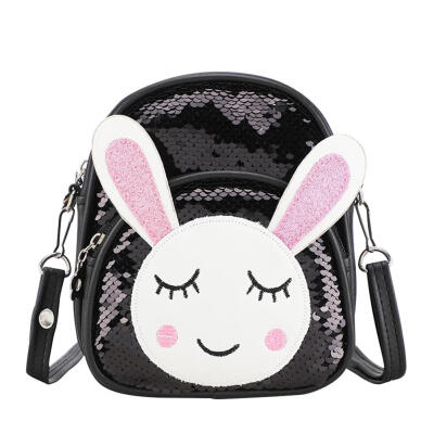 

Cute Rabbit Sequins Backpacks Children Girls Rucksacks School Shoulder Bags