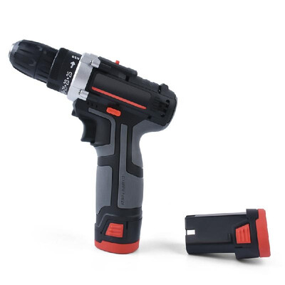 

12V Double Speed Cordless Rechargeable Electric Drill Lithium Battery Powered Electric Hand Drill with 2pcs Batteries
