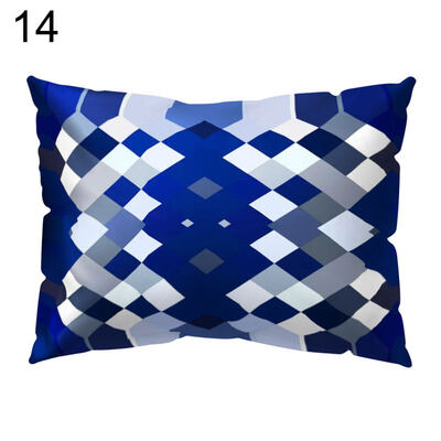 

Flower Rhombus Plaid Triangle Pillow Case Cushion Cover Sofa Bed Car Cafe Decor