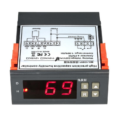 

10A 220V Mini Digital Air Humidity Control Controller Measuring Range 1 99 with Sensor