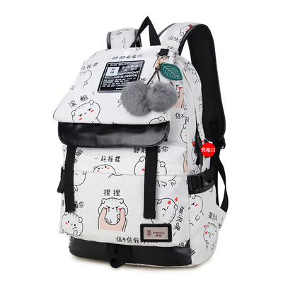 

Womens Backpack Casual Canvas Bag Laptop Bag Travel Bag