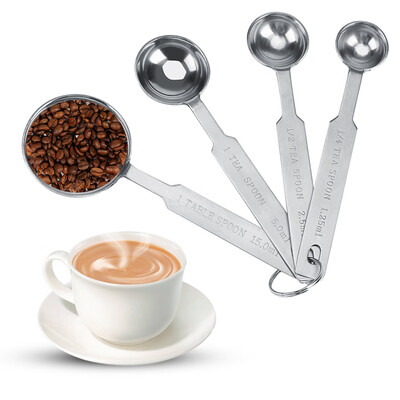 

Set of 4 for Dry And Liquid Ingredients Stainless Steel Measuring Spoons