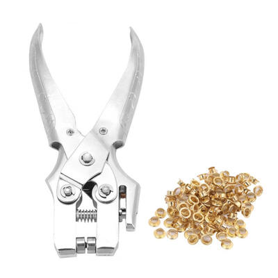 

Greensen Eyelet Punch Pliers Belt Bags Leather Punch Pliers Tool with100pcs Ring Snap