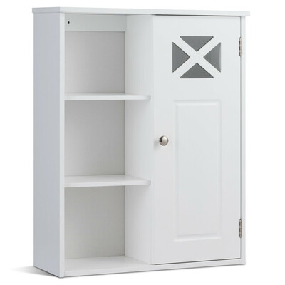 

2-Tier Multipurpose Wall-Mounted Cabinet Bathroom Storage