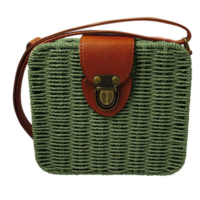 

Tailored Womens Fashion Girl Handbags Straw Square Crossbody Gag Wild Shoulder Bag