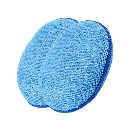 

Tailored 2pcs Microfibre Foam Sponge Polish Wax Applicator Pads Car Home Cleaning