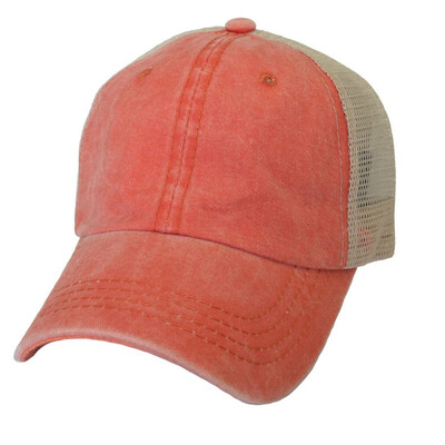 

Vintage Adjustable Baseball Caps Distressed Breathable Mesh Trucker Hat For Unisex Women Men