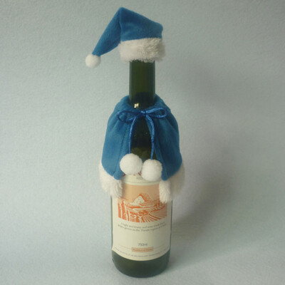 

New Home Decoration Christmas Wine Bottle Set Decoration Xmas Bottle Cap Xmas Decor