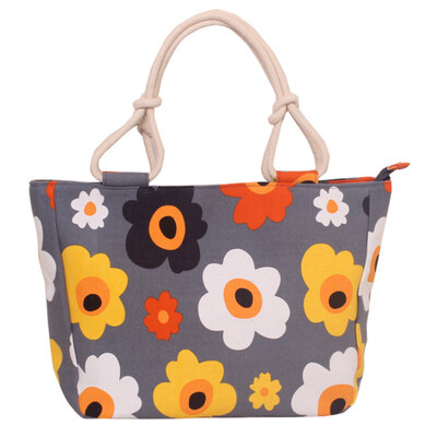 

Fashion Women Leopard Floral Printed Zipper Closure Handbag Tote Shoulder Bag