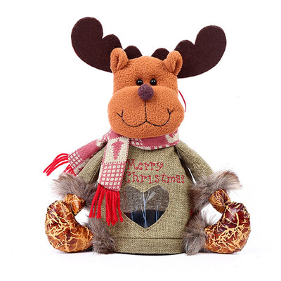 

Merry Christmas Candy Storage Doll Decoration Santa Claus Storage Bag Gift Christmas Decorations For Home