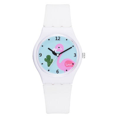 

Korean version of the wild temperament casual student watch female models heart jelly color silicone watch