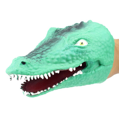 

Tailored Crocodile Hand Puppet Baby Infant Kid Toy Plush Toys Silica Gel Spoof
