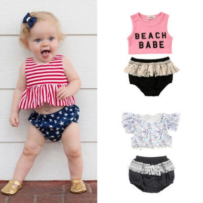 

Baby Girls Newborn Clothes Cotton Romper Bodysuit Jumpsuit Summer Outfits Set