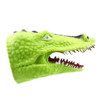 

Soft TPR Realistic Crocodile Head Hand Puppet Gloves Children Kids Toys