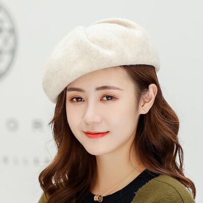 

Wholesale new autumn&winter pure wool Berets lady wool knitting painter hat fashion Berets