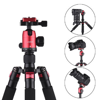 

Andoer DT-02 Mini Portable Desktop Tripod Stand Aluminum Alloy with Ball Head Quick Release Plate Carry Bag for Canon Nikon Sony D